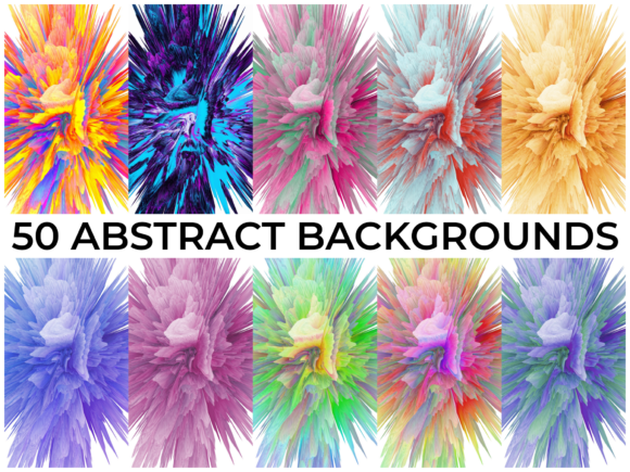50 Abstract Backgrounds Vol 1: Your New Design Secret Weapon