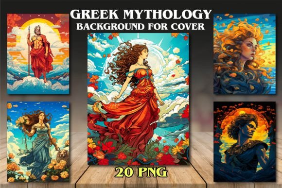 Ancient Stories, Modern Designs: Greek Mythology Backgrounds for Covers
