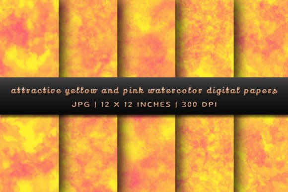 Brighten Your Designs with Yellow and Pink Watercolor Papers