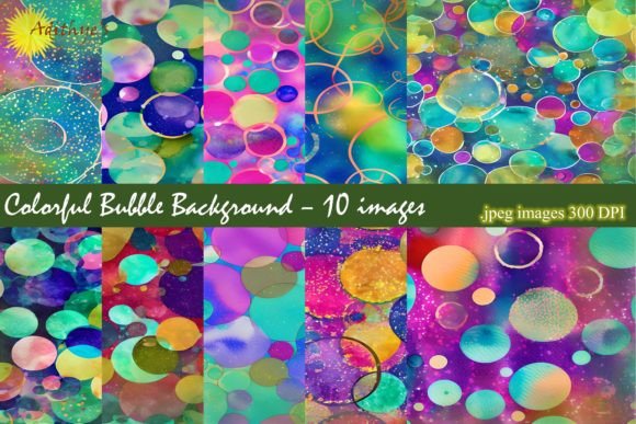 Colorful Bubble Backgrounds: A Dynamic Design Asset