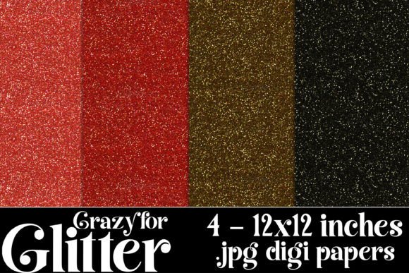 Crazy for Glitter Backgrounds, Dark: Instant Digital Sparkle