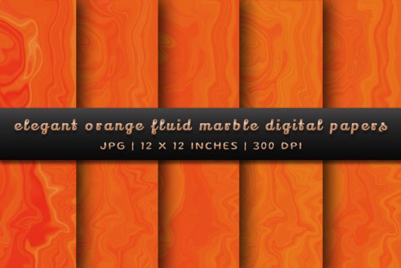 Elegant Orange Fluid Marble Backgrounds: A Designer's Guide