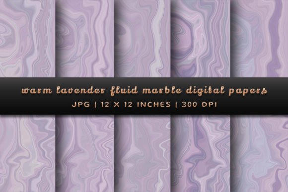 Elevate Your Brand with Warm Lavender Fluid Marble Backgrounds