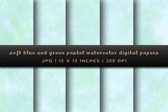 Elevate Your Designs with Soft Blue and Green Pastel Backgrounds