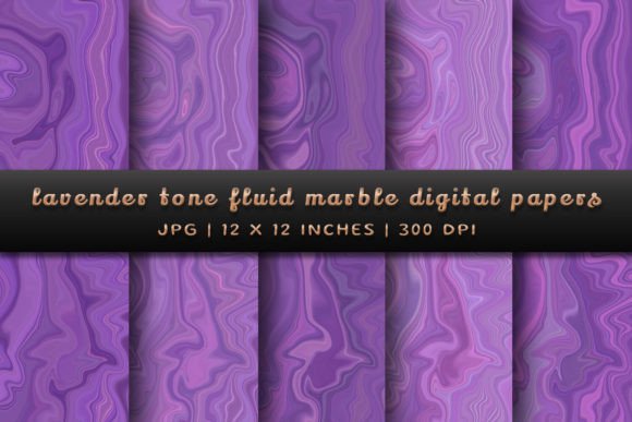 Embrace Serenity with Lavender Tone Fluid Marble Backgrounds