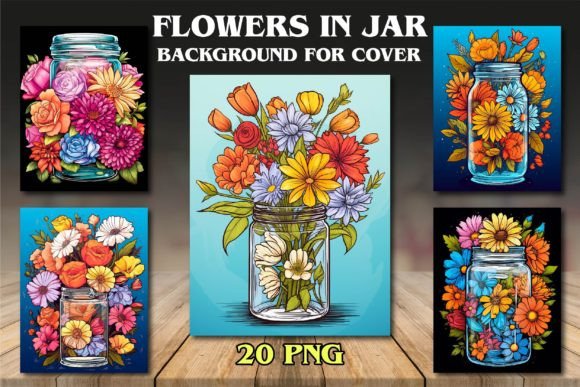 Flowers in Jar Backgrounds for Covers: A Designer's Guide
