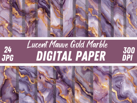 Lucent Mauve Gold Marble Backgrounds for Modern Design