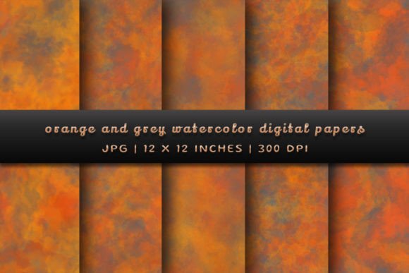 Orange and Grey Watercolor Backgrounds: A Designer's Guide