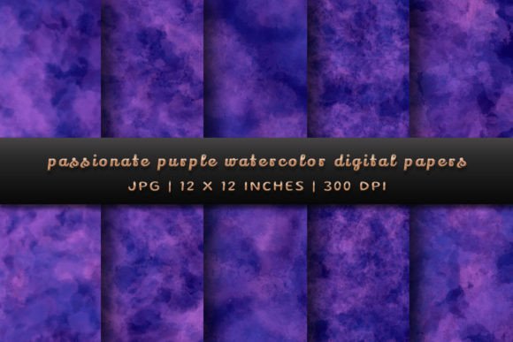 Passionate Purple Watercolor Backgrounds: Elevate Your Digital Designs