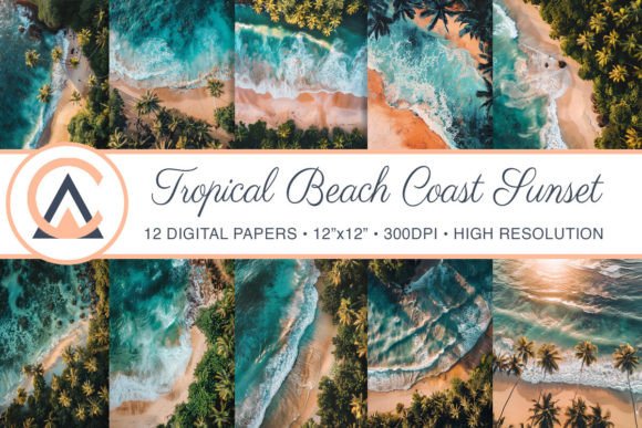 Tropical Beach Summer Sunset Backgrounds: Your Go-To Creative Asset