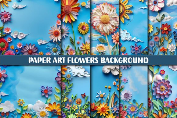 Unleash Creativity with Paper Art Flowers Backgrounds