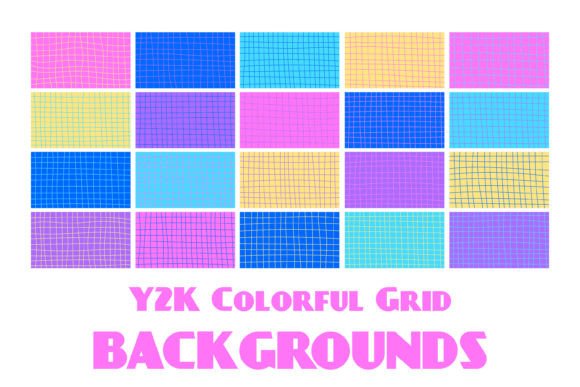Y2K Colorful Grid Backgrounds: A Designer's Groovy Toolkit